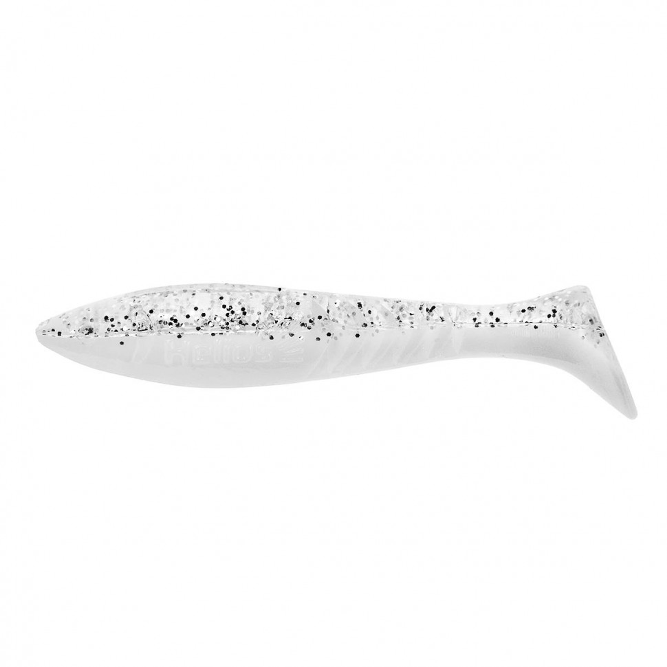 Виброхвост Helios Slash 2,64"/6,7 см, цвет White & Sparkles 10 шт HS-19-002 , 